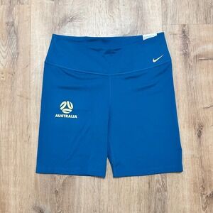 NIKE | NWT One Dri-Fit Women's Australia Soccer‎ Royal Blue Biker Shorts
